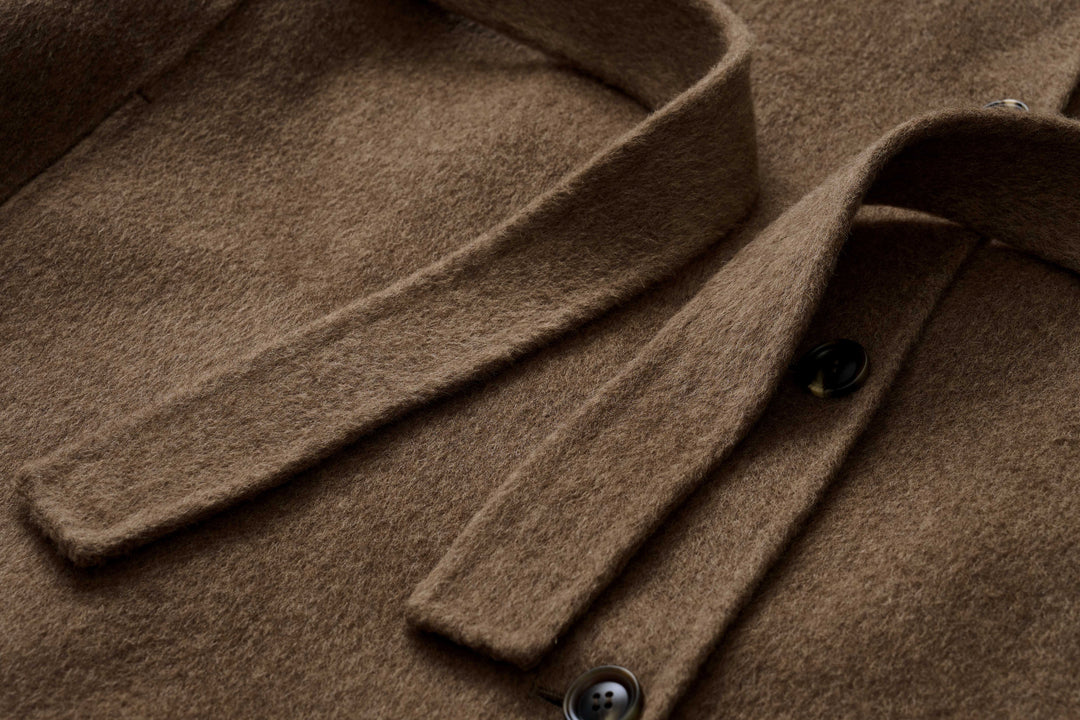 Luxe Wool-Camel Blend Wrap Coat SSWC0090
