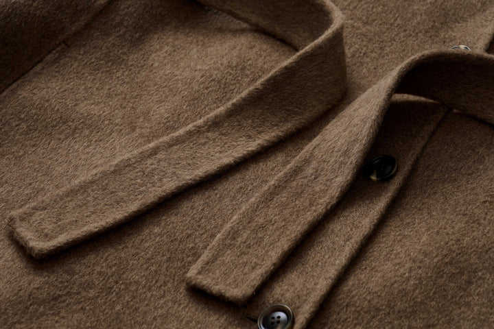 Luxe Wool-Camel Blend Wrap Coat SSWC0090