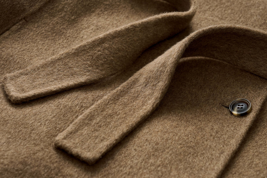 Camel Wool Wrap Coat SSWC0087