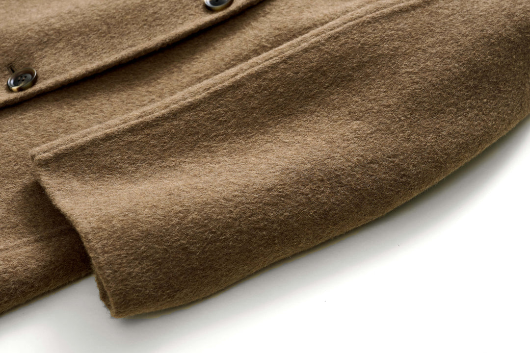 Camel Wool Wrap Coat SSWC0087