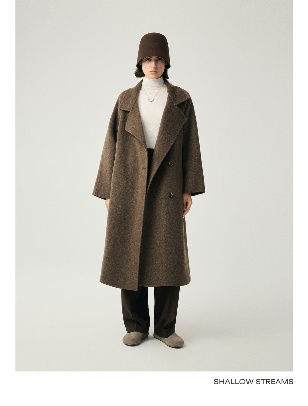 Luxe Wool-Camel Blend Wrap Coat SSWC0090