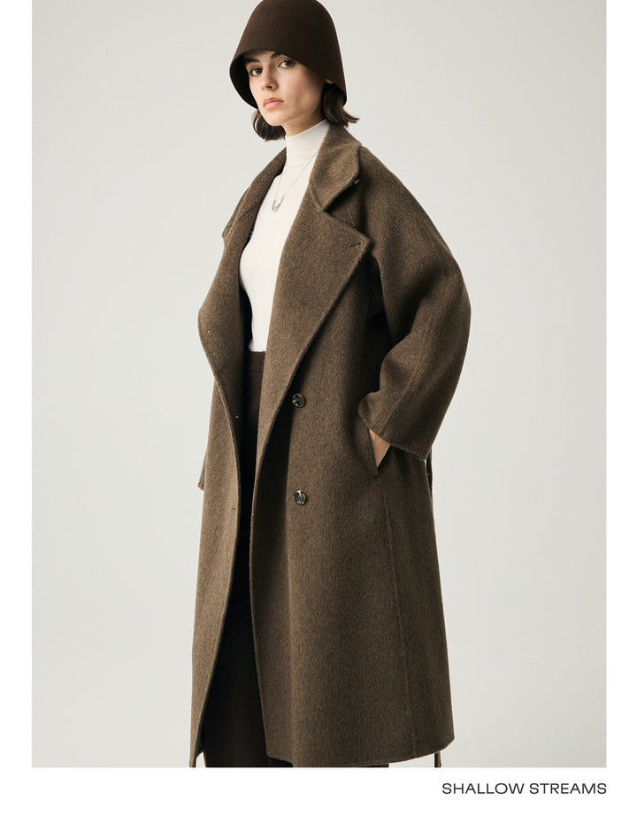 Luxe Wool-Camel Blend Wrap Coat SSWC0090