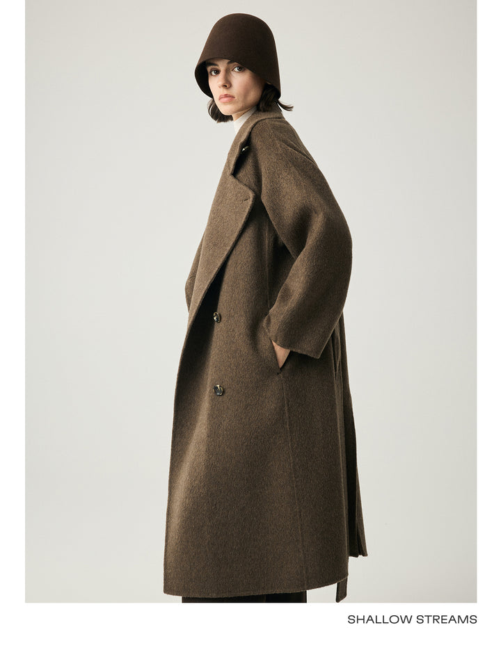 Luxe Wool-Camel Blend Wrap Coat SSWC0090