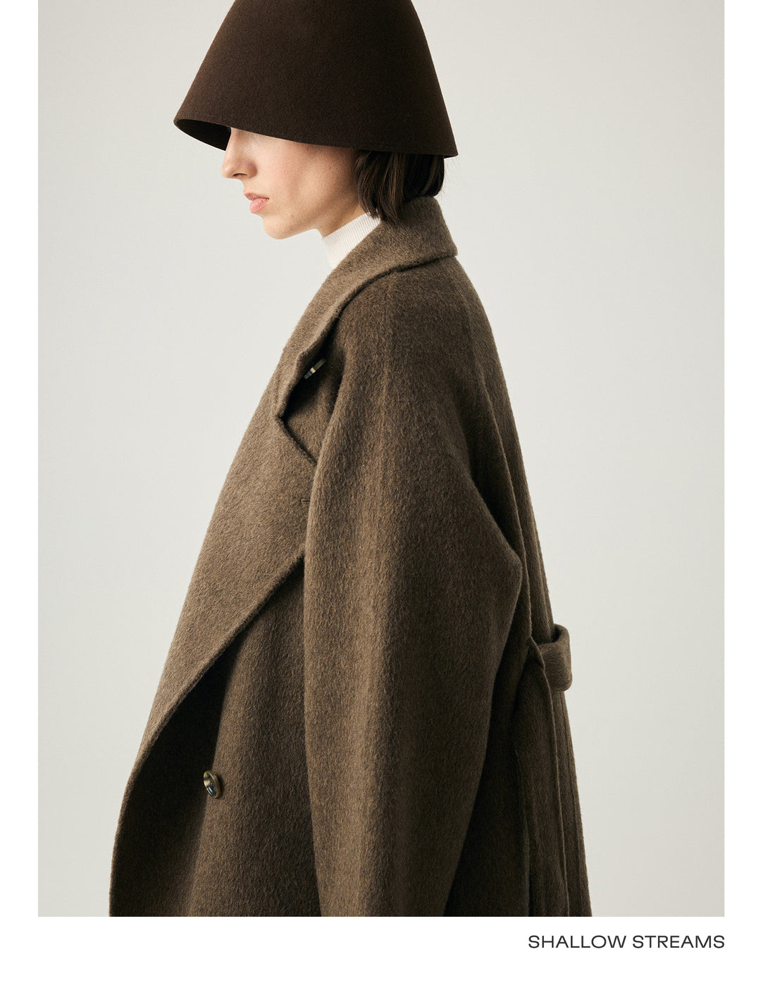 Luxe Wool-Camel Blend Wrap Coat SSWC0090