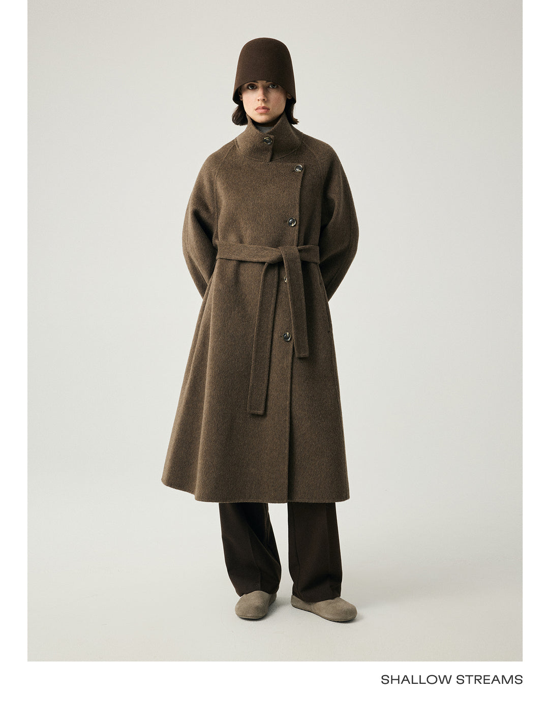 Luxe Wool-Camel Blend Wrap Coat SSWC0090