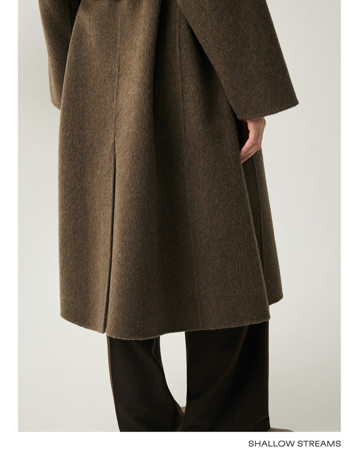 Luxe Wool-Camel Blend Wrap Coat SSWC0090
