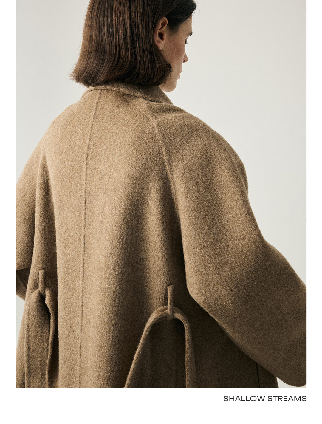 Camel Wool Wrap Coat SSWC0087