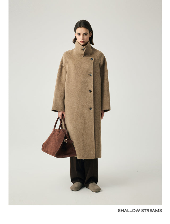 Camel Wool Wrap Coat SSWC0087