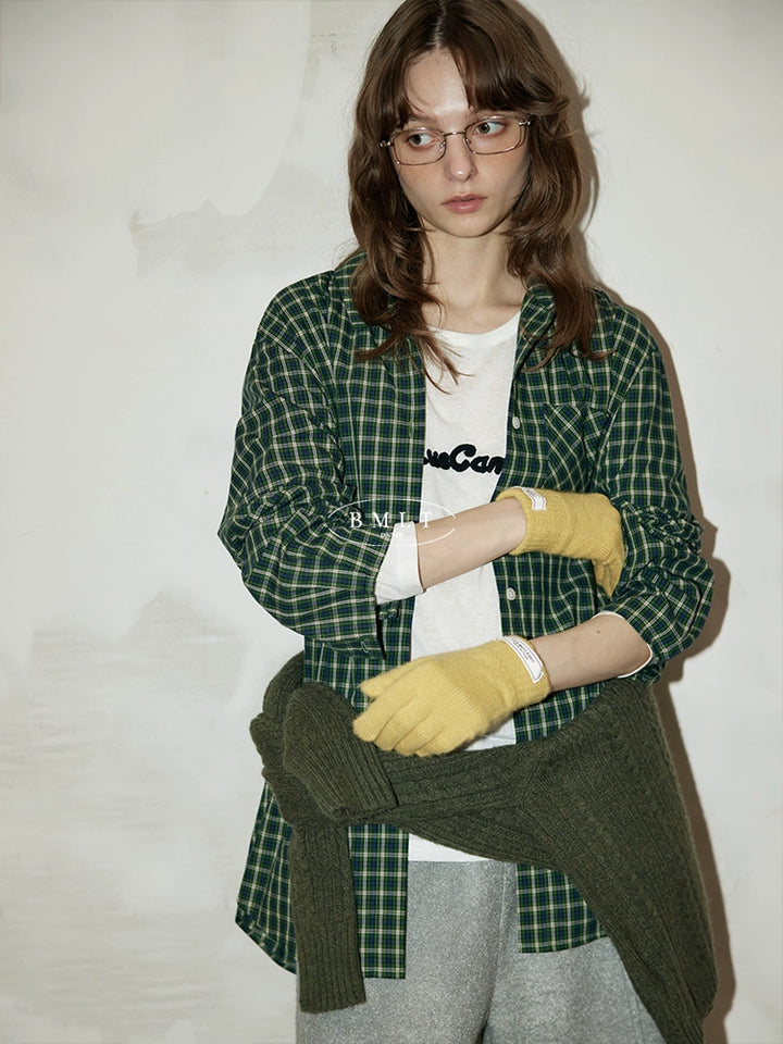 Green Valley Check Overshirt OMOS0284