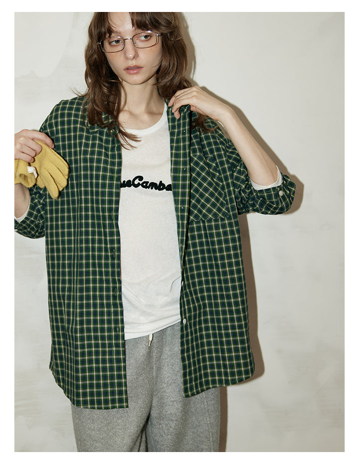 Green Valley Check Overshirt OMOS0284