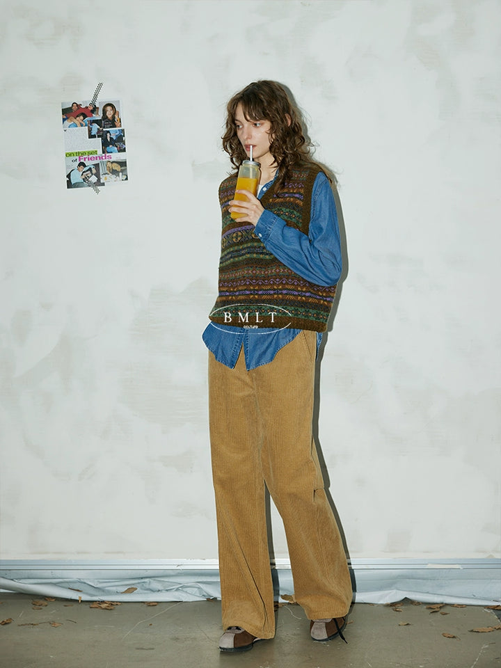Corduroy Relax Fit Pants BMCP0286