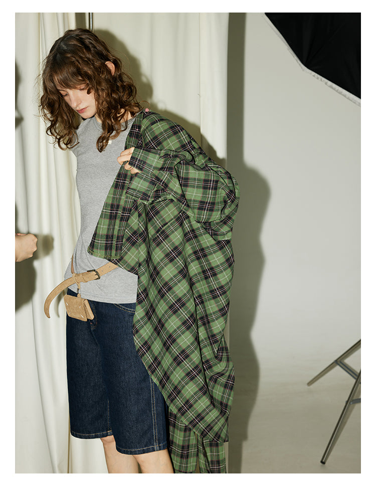 Grass Green Plaid Shirt BMPS0270