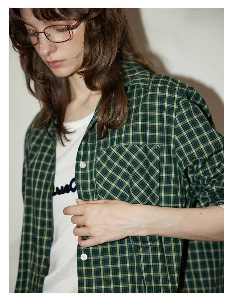 Green Valley Check Overshirt OMOS0284