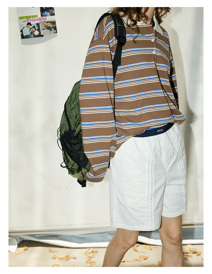 Brown Stripe Cotton Long SleeveBLST0268