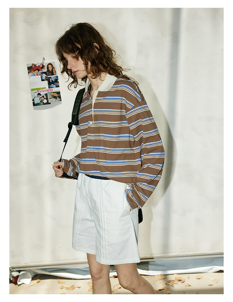 Brown Stripe Cotton Long SleeveBLST0268