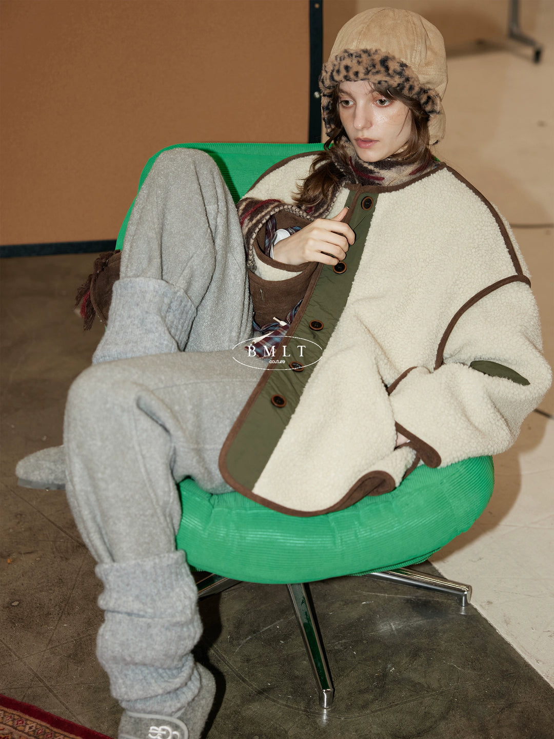 Alpine Cream Fleece Jacket BMFJ0285