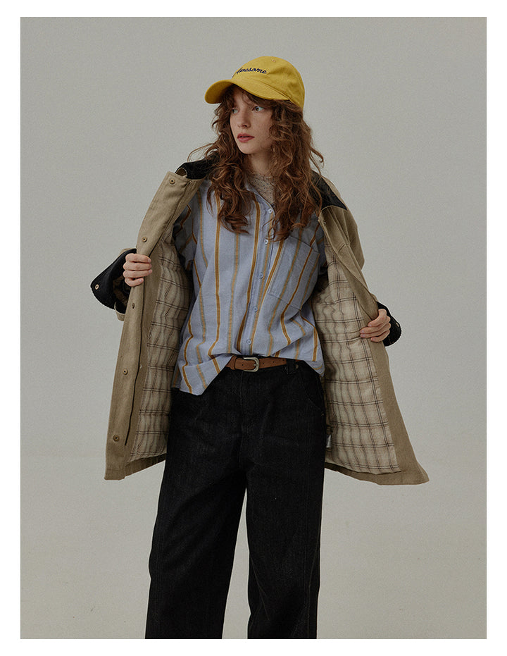 Urban Khaki Oversized Cotton Jacket BMCJ0271