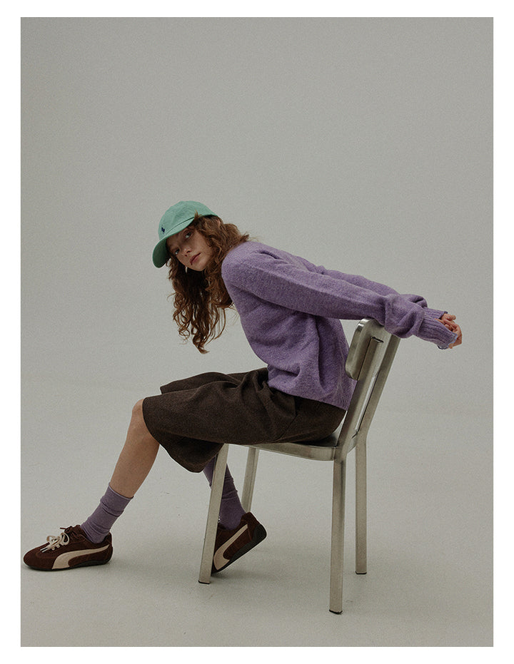 Wool Blend Relaxed Bermuda Shorts BMBS0273
