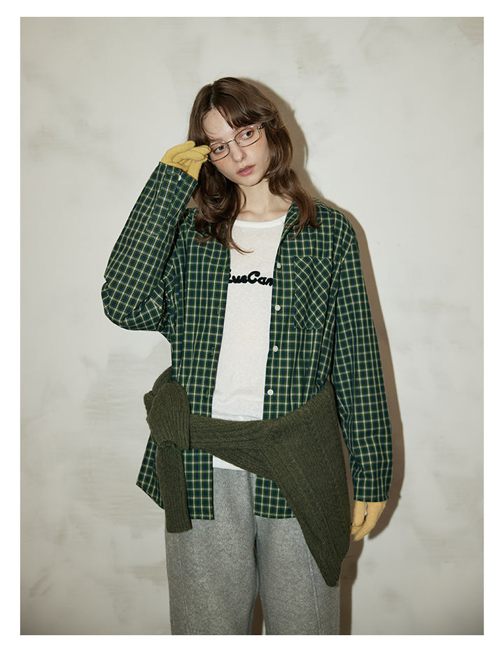 Green Valley Check Overshirt OMOS0284