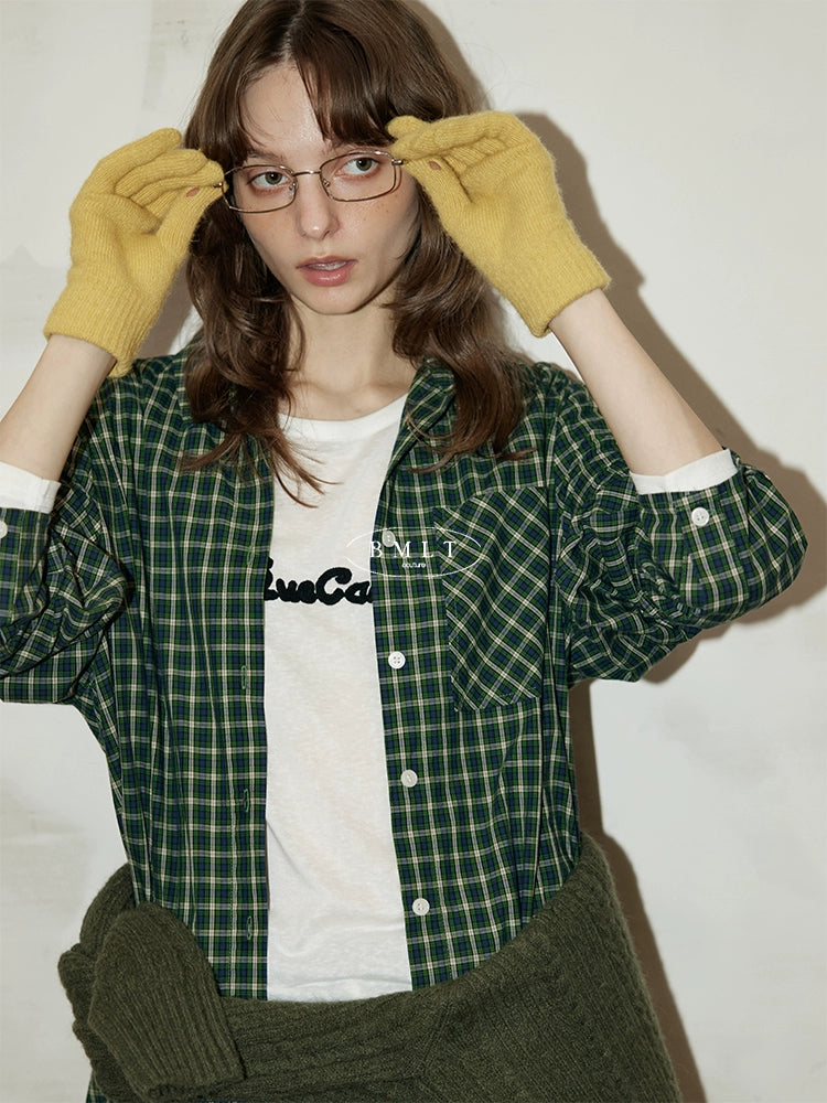 Green Valley Check Overshirt OMOS0284