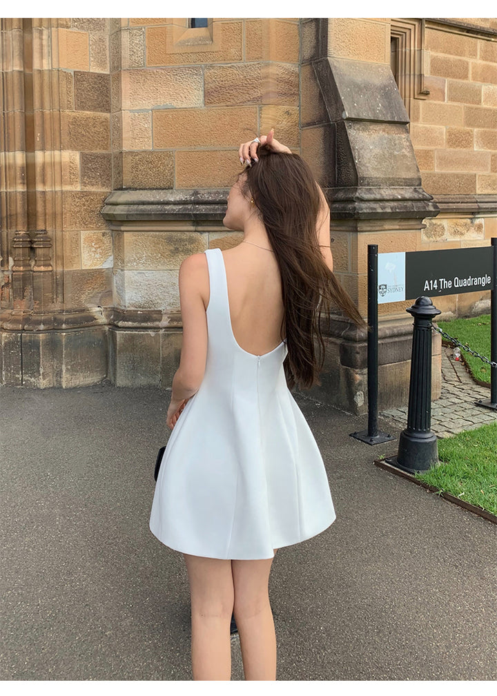 Backless Heart Mini Dress NHMD0160