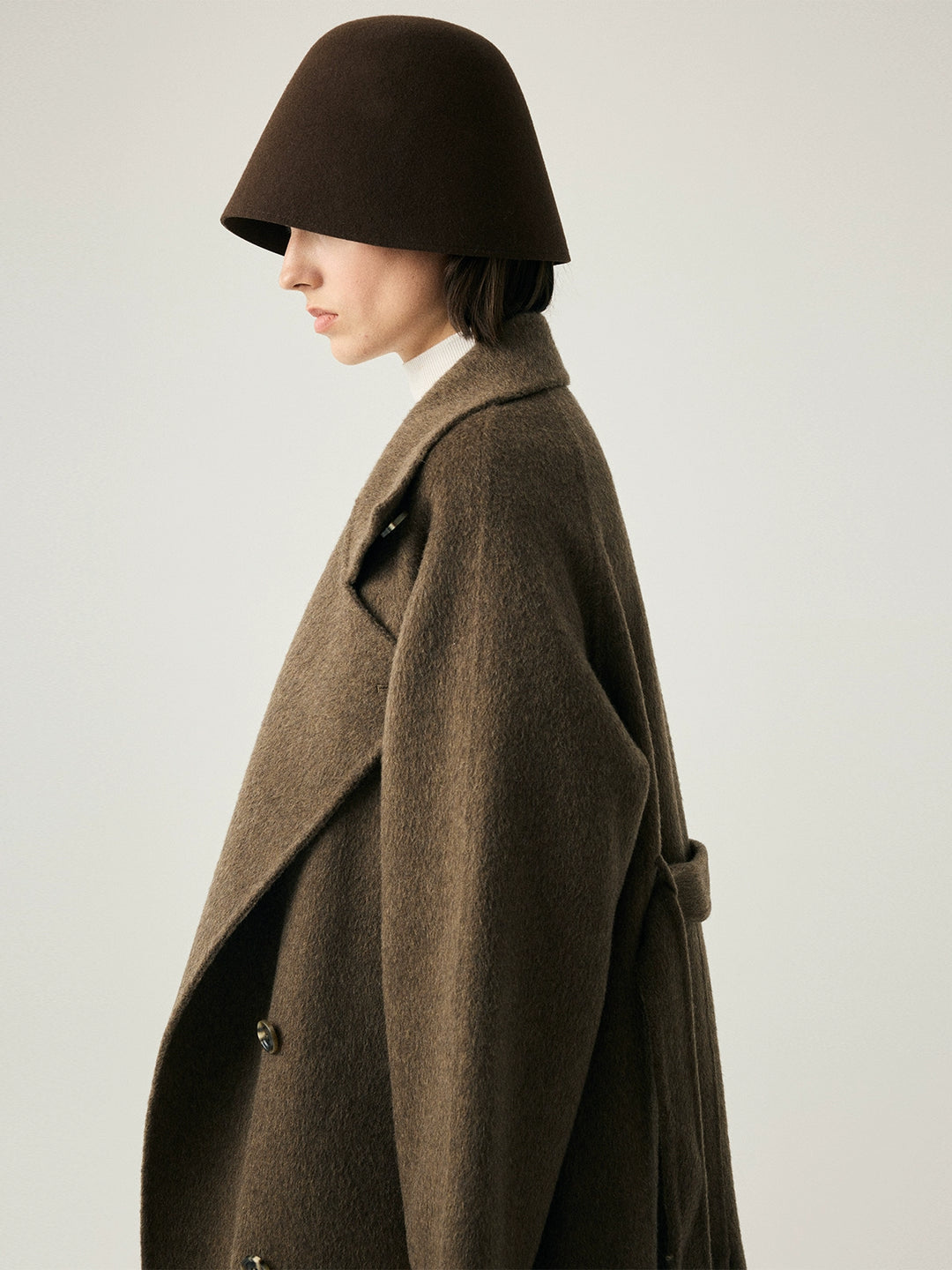 Luxe Wool-Camel Blend Wrap Coat SSWC0090