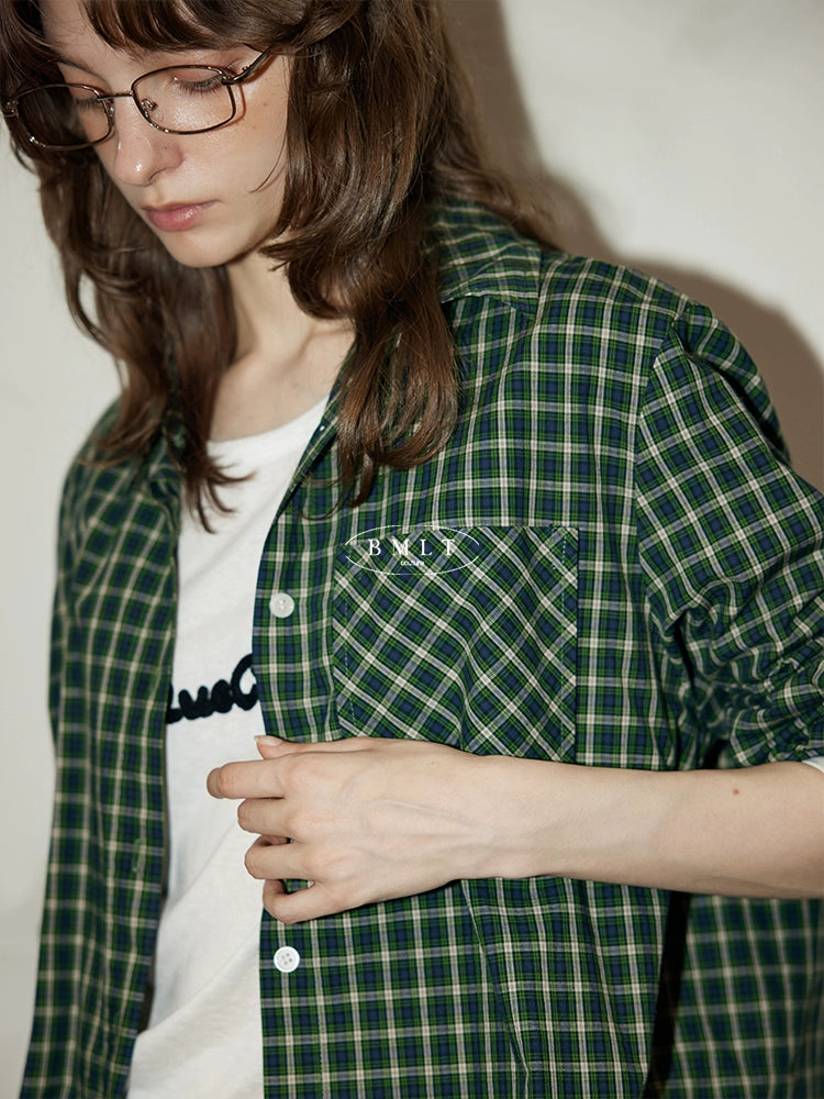 Green Valley Check Overshirt OMOS0284