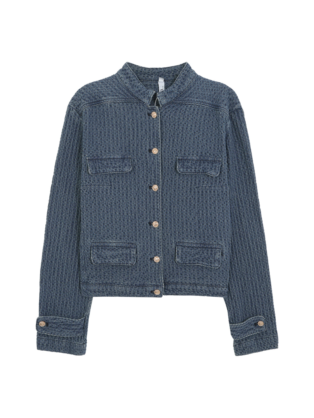 Indigo Waffle Texture Jacket HRGTJ0265