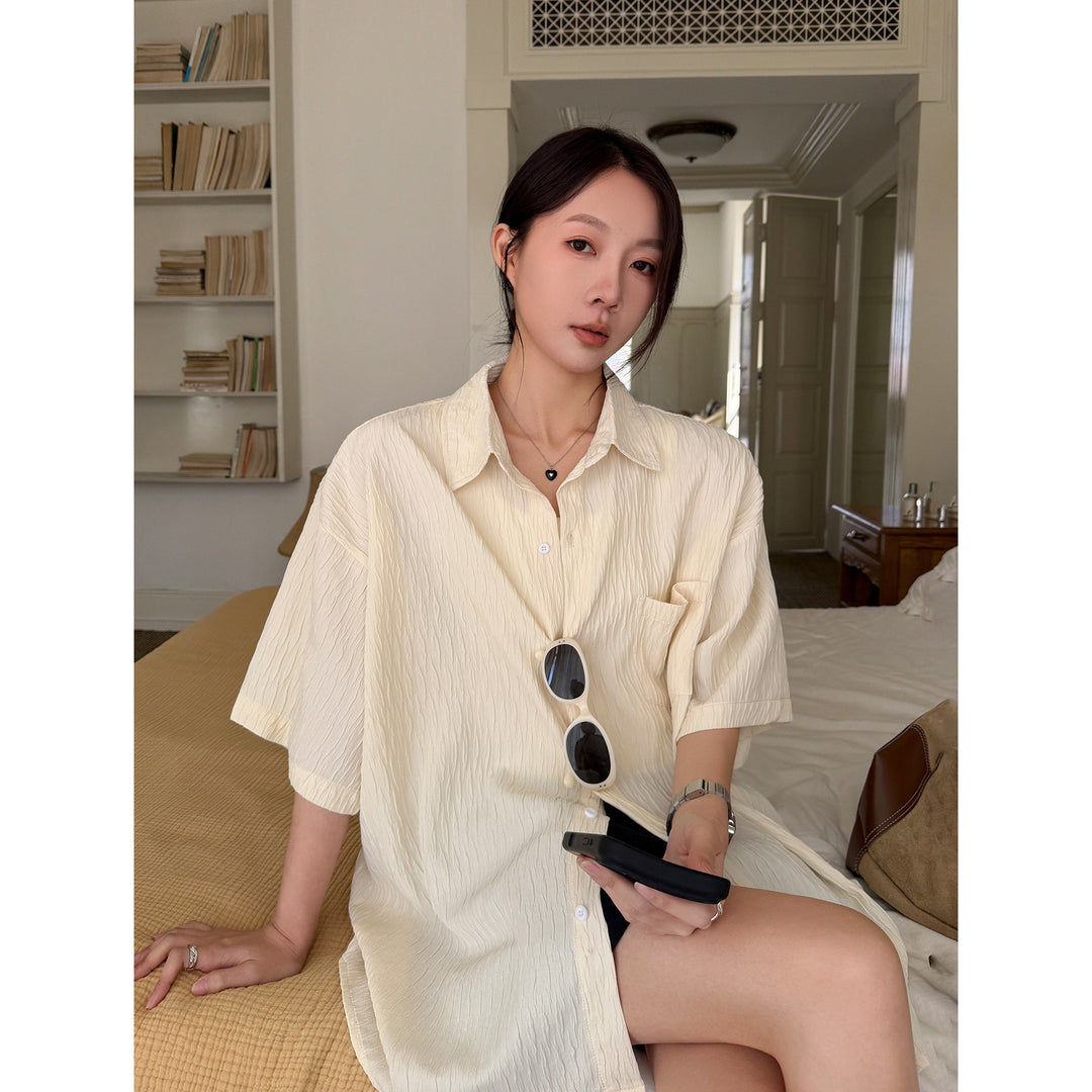Cloud Veil Crinkle Shirt VWCS0341