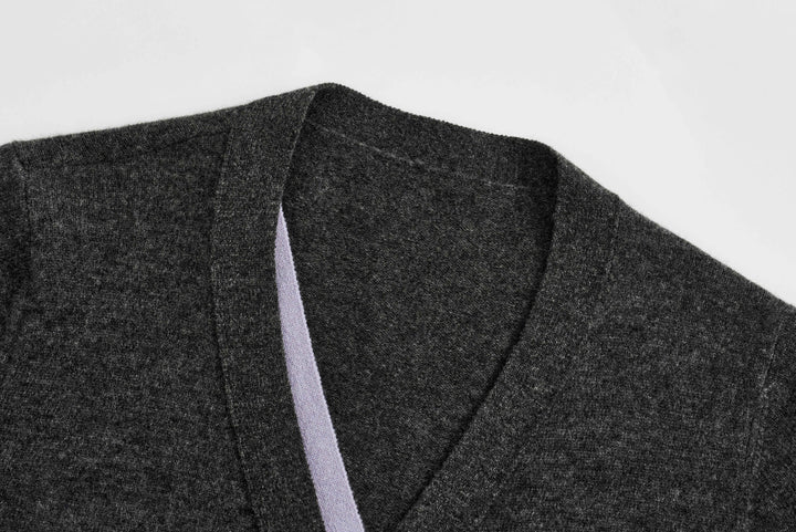 Fake Two-Piece Wool Knit Cardigan SSWC0060