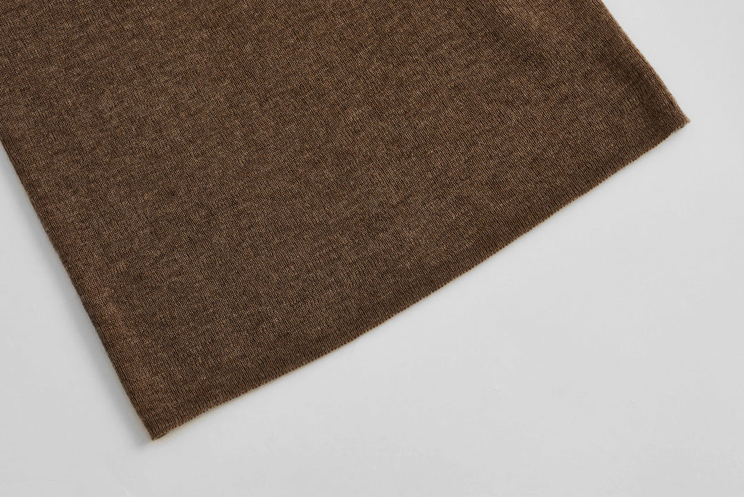 Classic Wool Blend Scoop Neck Top SSWT0049