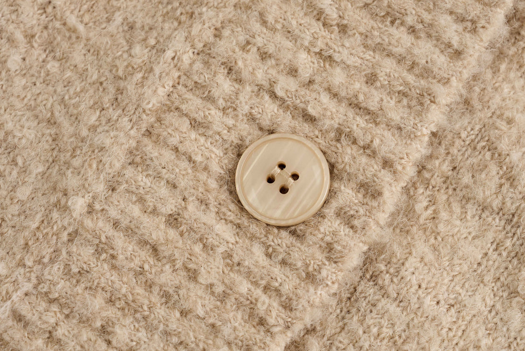 Wool Hoop V-Neck Knit Cardigan SSWC0063