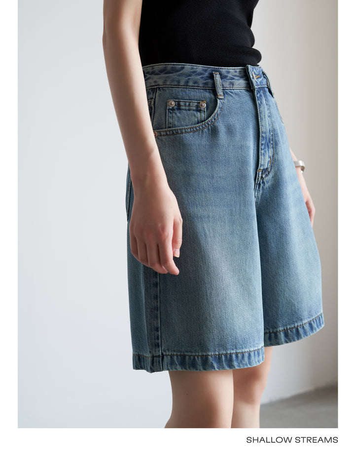 SoftEdge Washed Denim Shorts SSDS0221