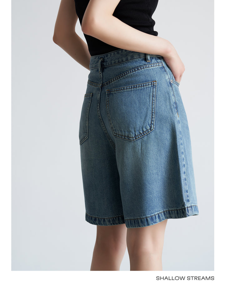 SoftEdge Washed Denim Shorts SSDS0221