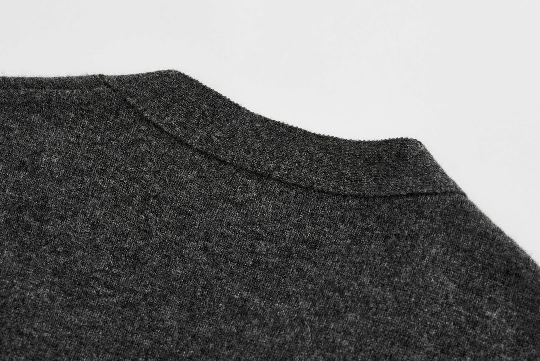 Fake Two-Piece Wool Knit Cardigan SSWC0060