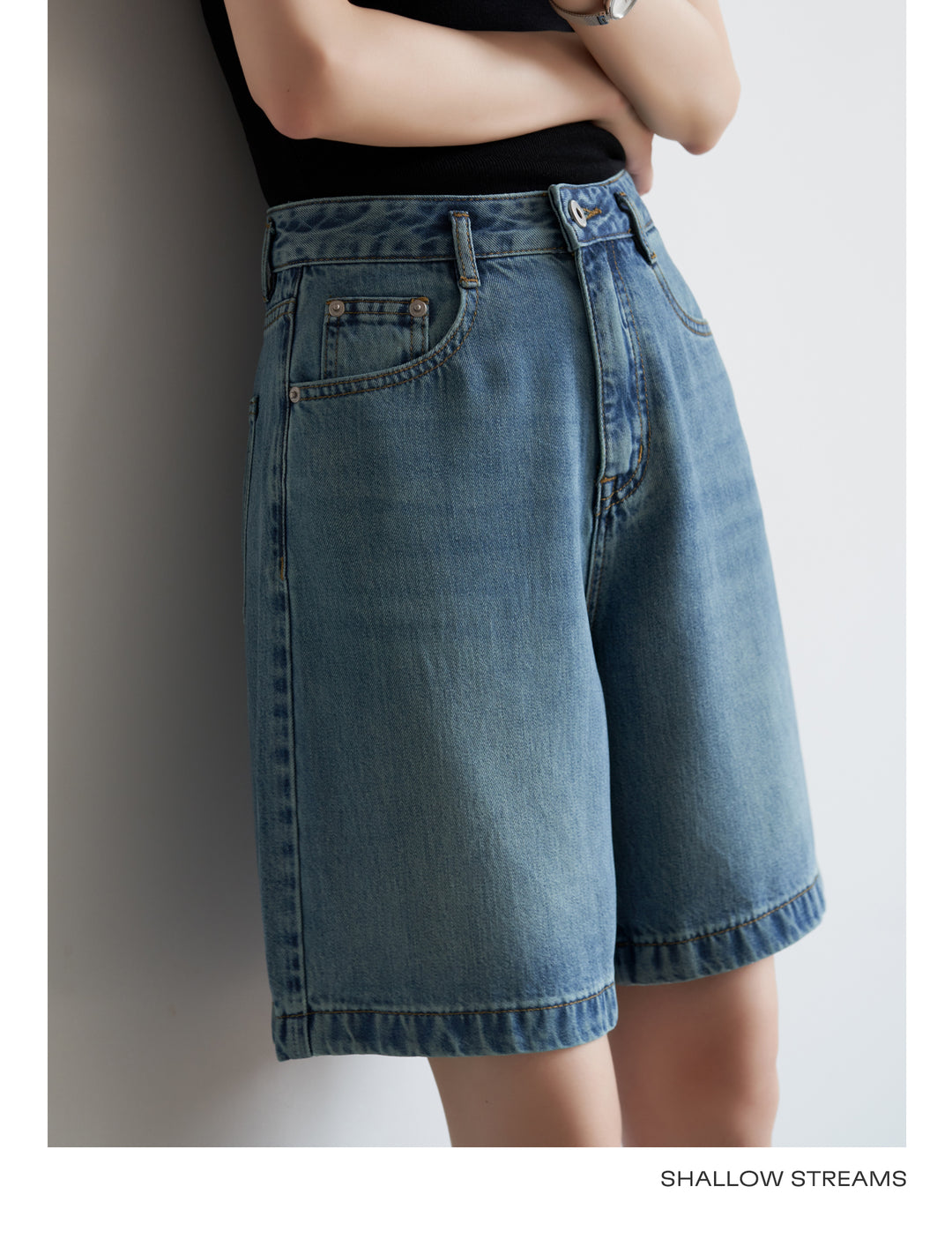SoftEdge Washed Denim Shorts SSDS0221