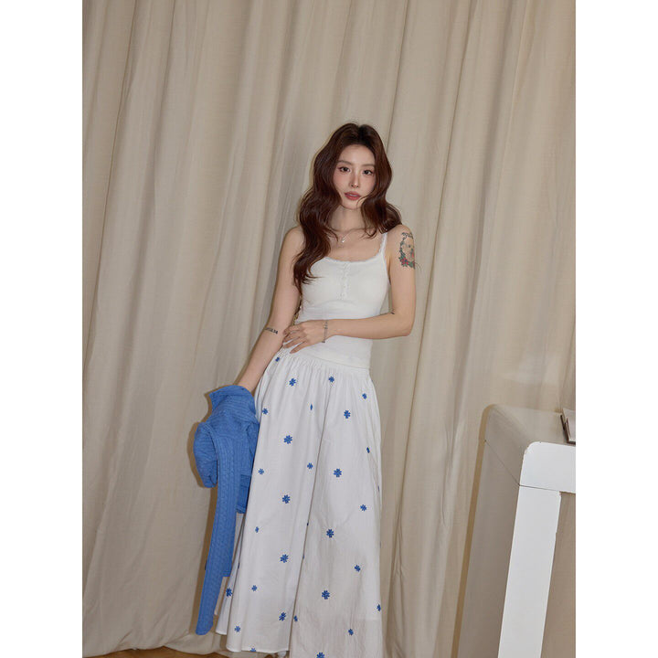 Blue Daisy Breeze Skirt KKBS0339