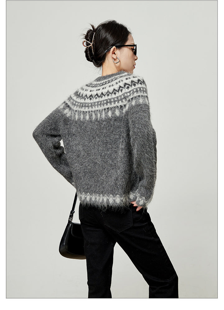 Nordic Inspired Mohair Sweater LLMS0096