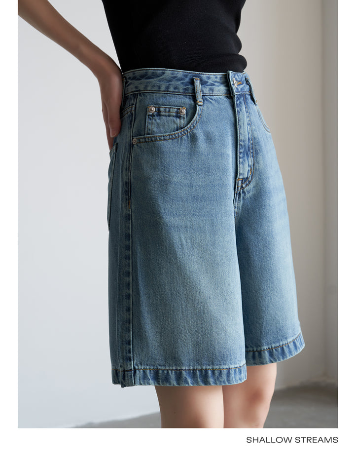 SoftEdge Washed Denim Shorts SSDS0221