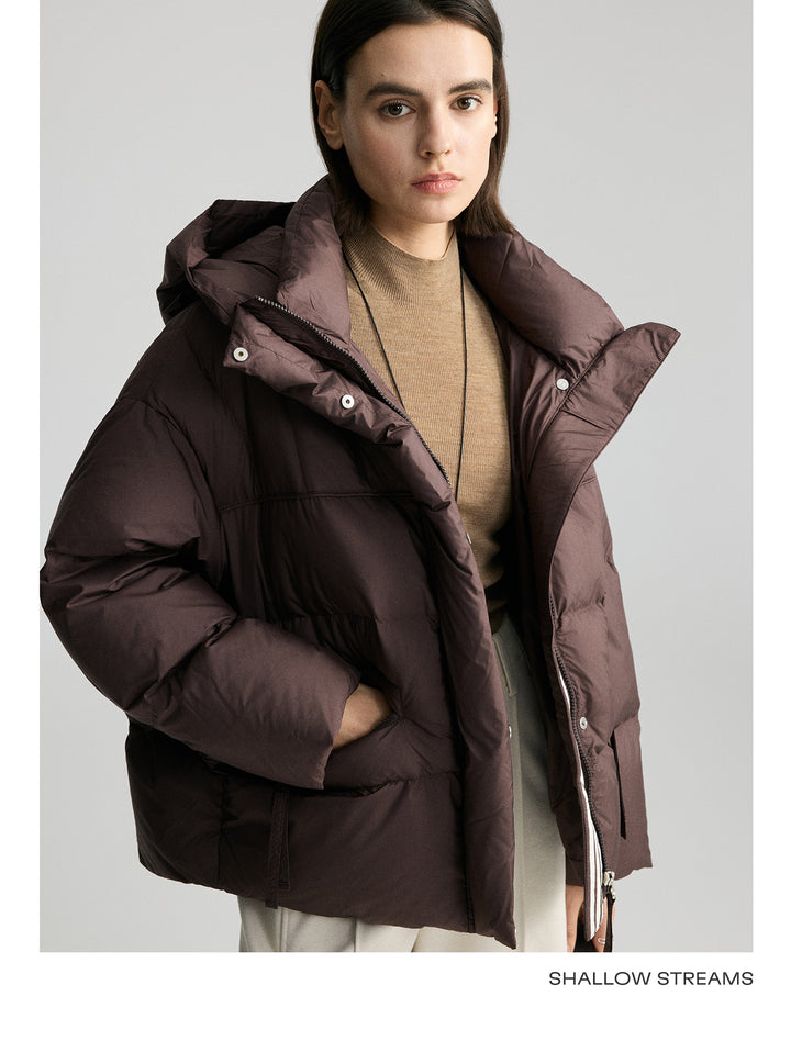 Vintage Down Hooded Puffer Jacket SSDJ0077