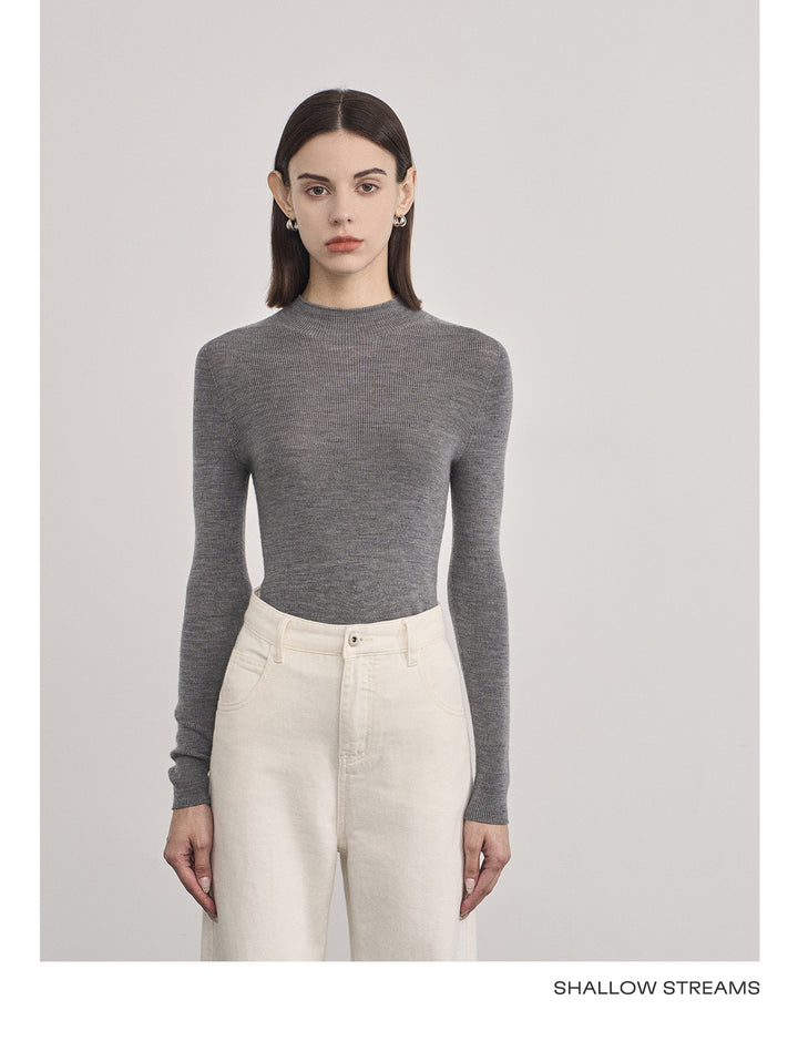 Elegant Wool Turtleneck Sweater SSTS0061