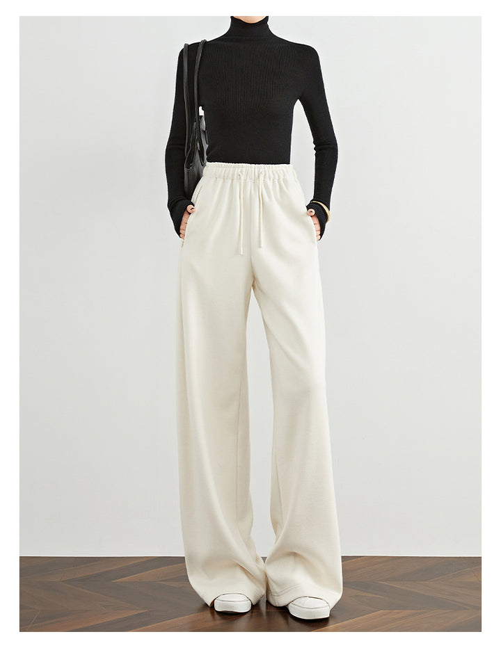Ivory Grace High-Waist Wide-Leg Pants FAWP0026