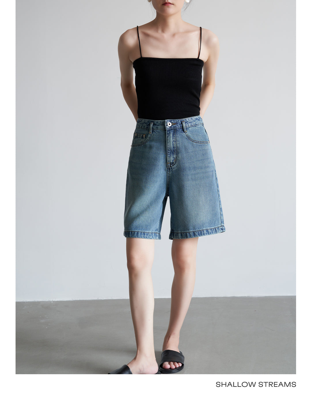 SoftEdge Washed Denim Shorts SSDS0221
