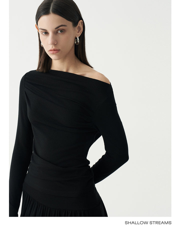 Elegant Off-Shoulder Knit Top SSOT0047