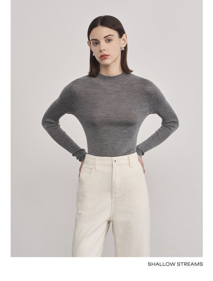 Elegant Wool Turtleneck Sweater SSTS0061