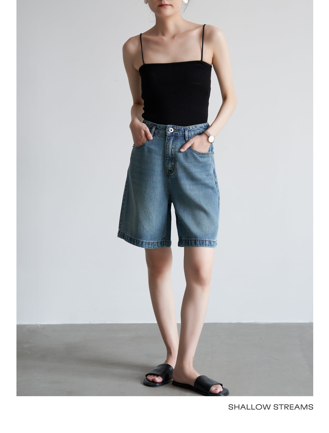 SoftEdge Washed Denim Shorts SSDS0221