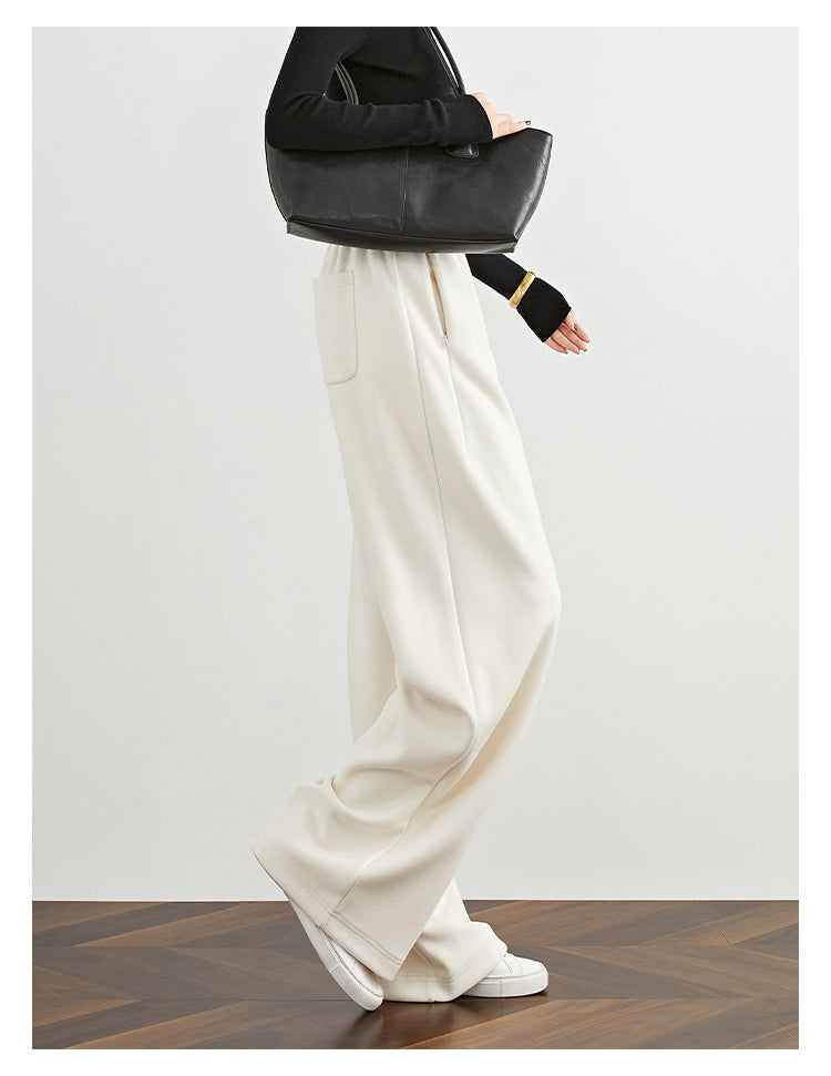 Ivory Grace High-Waist Wide-Leg Pants FAWP0026