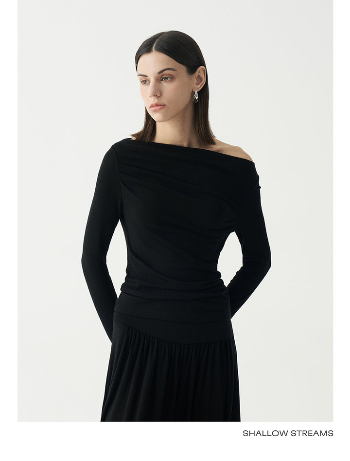 Elegant Off-Shoulder Knit Top SSOT0047