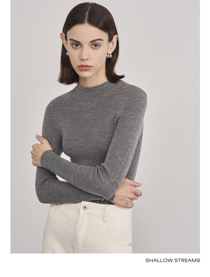 Elegant Wool Turtleneck Sweater SSTS0061