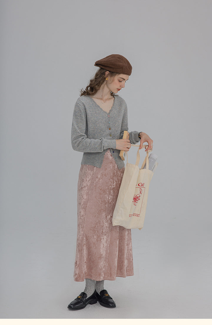 Morning Flowers V-neck Lace Cardigans DAVC0105
